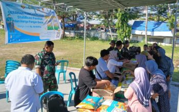 Warga Antusias Sambut Pasar Murah Beras SPHP di Gunungsari