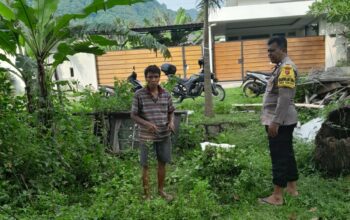 Bhabinkamtibmas Senggigi Dorong Warga Krandangan Kembangkan Ketahanan Pangan