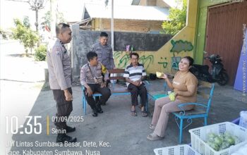 Anggota Polsek Lape Gencarkan Patroli Dialogis, Jaga Kamtibmas Tetap Kondusif