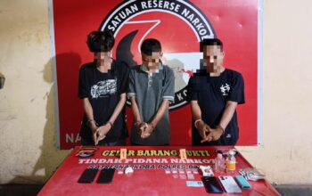 Polres Bima Kota Ringkus Tiga Terduga Jaringan Narkoba, Amankan Sabu 6,58 Gram