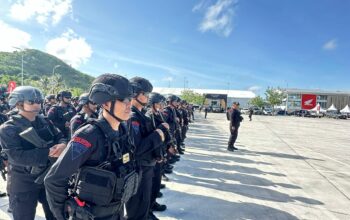 Siap Amankan MotoGP, Polda NTB Gelar Apel Personel Pengamanan Operasi Mandalika Rinjani 2025