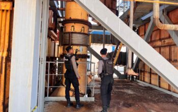 Unit Obvit Sat Samapta Polres Bima Kota Laksanakan Pengamanan Aset PT PLN UPP6 Nusa Tenggara 1 PLTU Bima