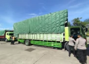 Polsek Kawasan Pelabuhan Lembar Jaga Ketertiban Bongkaran Kapal dari Jangkar