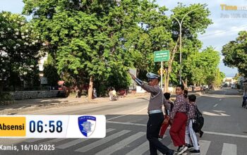 Strong Point Pagi, Wujud Nyata Pelayanan Sat Lantas Polres Bima Kota di Pagi Hari
