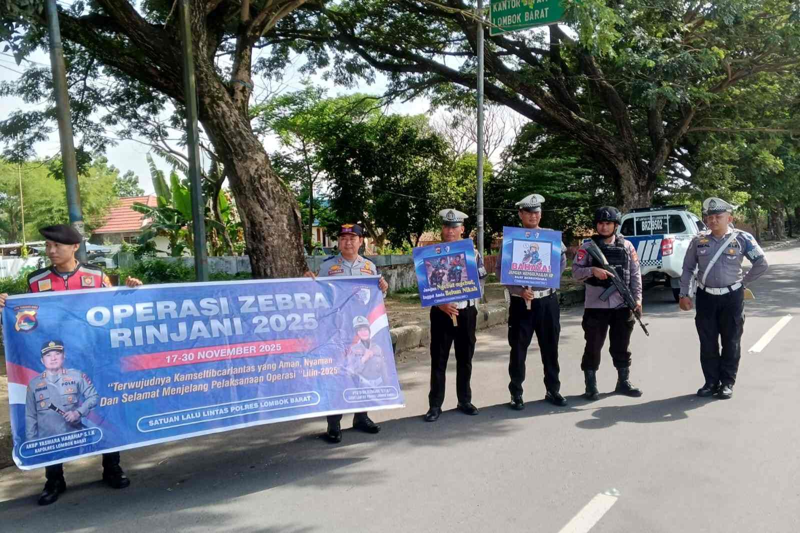 Operasi Zebra Rinjani di Lombok Barat: Ratusan Teguran Dominasi Penindakan