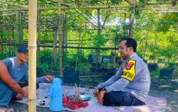 Polsek Labuapi Gerakkan Warga Manfaatkan Pekarangan untuk Ketahanan Pangan