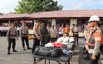 Polres Dompu Gelar Apel Siaga Bencana, Wujud Kesiapsiagaan Hadapi Potensi Alam