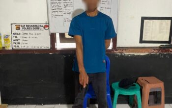 SATRESNARKOBA POLRES DOMPU RINGKUS PENGEDAR SABU DI DESA MATUA