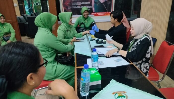 Pemeriksaan HPV DNA Persit Kodim 1606 Dorong hidup sehat