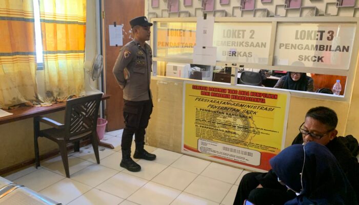 Siwas Polres Bima Kota Laksanakan Pengawasan Pelayanan Publik di SPKT dan Unit Pelayanan Lain