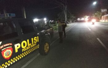 POLSEK DOMPU GELAR PATROLI CIPTA KONDISI KRYD, SITUASI KAMTIBMAS AMAN DAN KONDUSIF