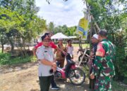 Kolaborasi Babinsa dan BPBD Tangani Kerusakan Jembatan di Sekotong