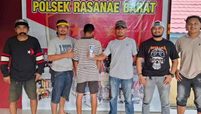 Curi Handphone Lalu Gadaikan di Outlet, Pemuda Pengangguran Diringkus Tim Opsnal Polsek Rasbar