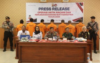 Polres Sumbawa Barat Rilis Hasil Operasi Antik Rinjani 2025, Musnahkan Barang Bukti Narkotika