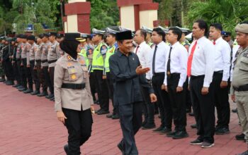 Jamin Keamanan Nataru, Polres Sumbawa Gelar Apel Pasukan Operasi Lilin Rinjani 2025