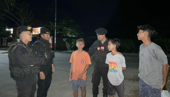 Cegah Aksi Balapan Liar dan Potensi Guankamtibmas Menjelang Perayaan Nataru Satsamapta Polres Bima Pertebal Patroli KRYD Malam hari