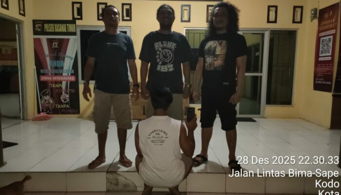 Polsek Rasanae Timur Polres Bima Kota Ciduk Pelaku Pencurian HP di Rabadompu