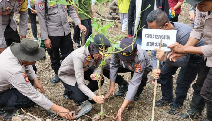 “Hijau Desaku, Lestari Hutanku”: Bupati dan Kapolres Sumbawa Hijaukan Hutan Lindung di Orong Telu