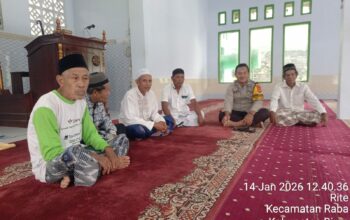 Bhabinkamtibmas Polres Bima Kota Sambang Warga dan Tokoh Agama, Sampaikan Himbauan Kamtibmas