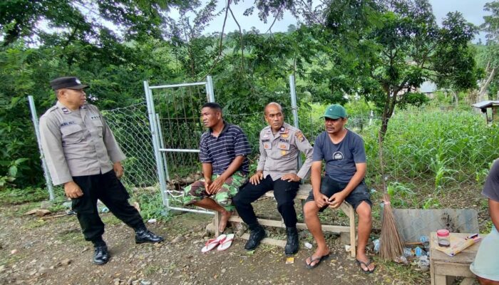 Sat Binmas Polres Bima Kota Laksanakan Cooling System dan Himbauan Kamtibmas di Kelurahan Sambinae
