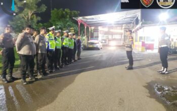 Piket Fungsi Gabungan Polres Bima Kota Intensifkan Patroli Blue Light Malam Hari