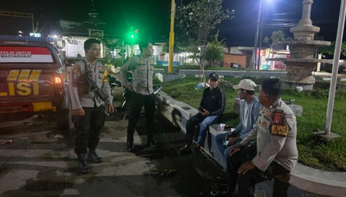 Patroli KRYD Malam Hari, Polsek Woha Ciptakan Situasi Kamtibmas Yang Aman dan Kondusif