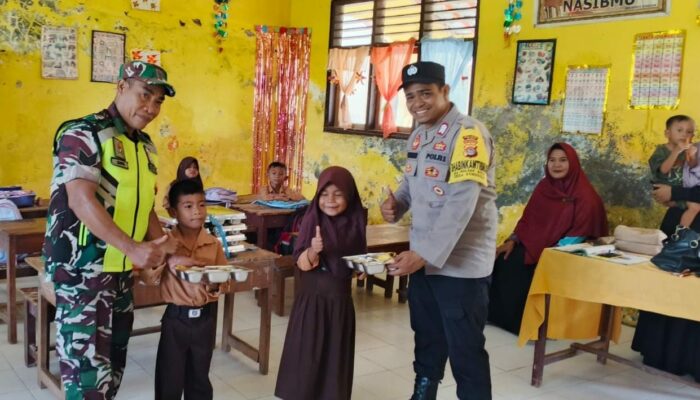 Polsek Bolo Melaksanakan Pengawalan Distribusi MBG bagi Ribuan Pelajar di Wilayah Kecamatan Bolo