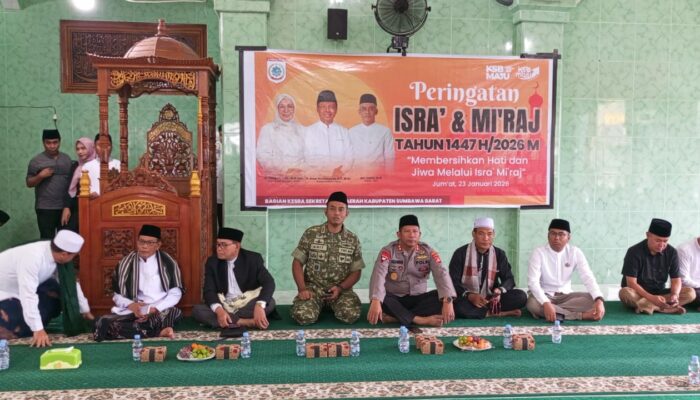 Peringatan Isra Mi’raj Nabi Muhammad SAW 1447 H / 2026 M Berlangsung Khidmat di Masjid Besar Nurul Falah Taliwang