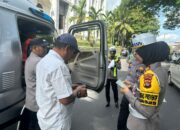 Polres Lombok Tengah Gelar Ramp Check, Pastikan Angkutan Umum Aman dan Layak Jalan.