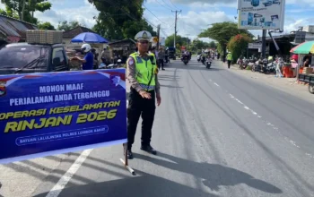 Polres Lobar Intensifkan Ops Keselamatan Rinjani 2026 di Kecamatan Kediri
