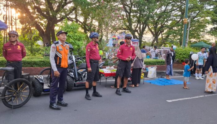 Ditpamobvit Polda NTB Amankan Car Free Day Udayana, Warga Beraktivitas dengan Aman dan Nyaman