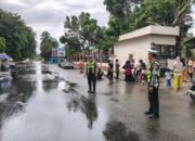 Sat Lantas Polres Dompu Laksanakan Pengamanan Sidang di Pengadilan Negeri Dompu