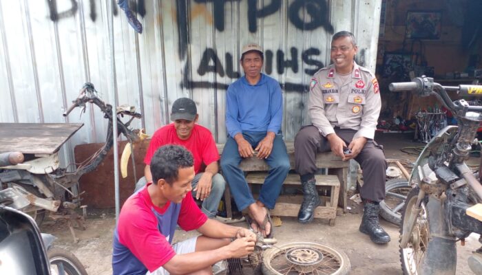 Bhabinkamtibmas Polres Bima Kota Sambangi Warga, Sampaikan Himbauan Kamtibmas Selama Ramadan