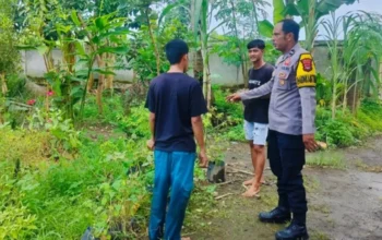 Wujudkan Visi Presiden Prabowo, Polsek Labuapi Ajak Pemuda Desa Sulap Kebun Kosong Jadi Produktif