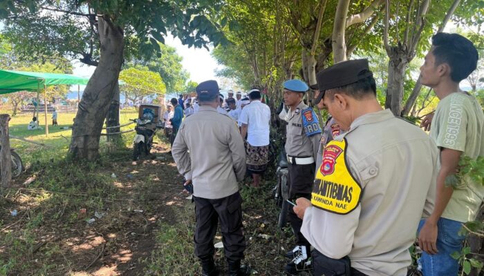 Polsek Tambora Polres Bima Kabupaten Laksanakan Pengamanan Ibadah Melasti Umat Hindu