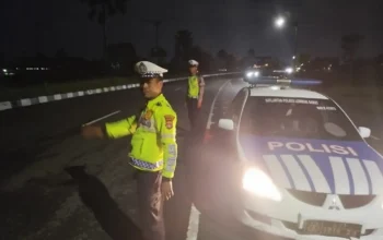 Jaga Keamanan Jalur Strategis, Satlantas Polres Lombok Barat Intensifkan Patroli Malam di Bypass BIL
