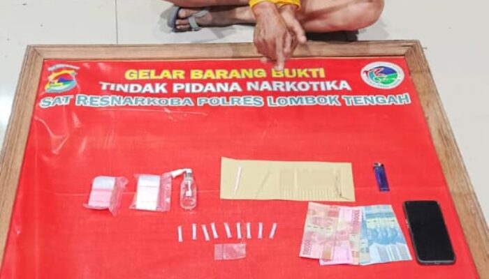 Polres Loteng Amankan Dua Terduga Pengedar Sabu di Dua Lokasi Berbeda. ‎