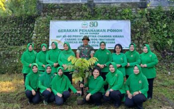 Tanam 800 Pohon, Persit KCK Tebar Harapan Hijau