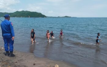 Upaya Preventif Satpolairud Polres Lombok Barat Jaga Kondusivitas Objek Wisata Pantai Cemara