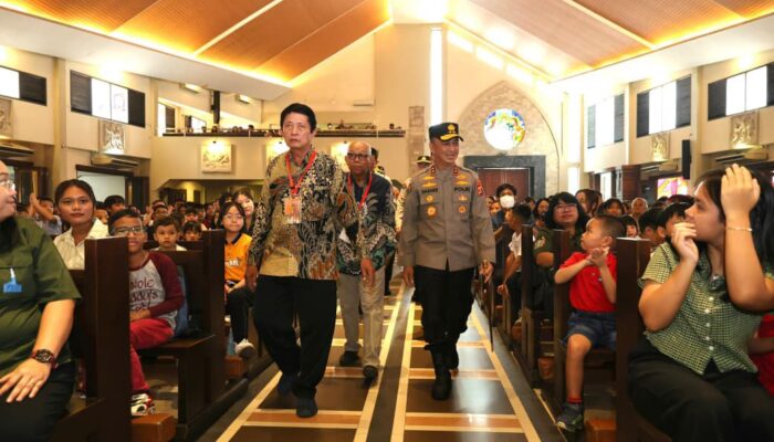 Sapa Jemaat Gereja St. Yoseph, Kapolda Sumsel Ajak Gotong Royong Jaga Kamtibmas Bumi Sriwijaya