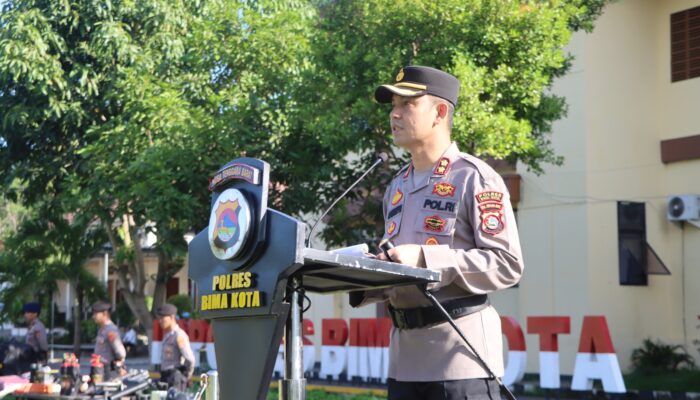 Apel Kontingensi Aman Nusa I Rinjani 2026, Kapolres Bima Kota Tekankan Kewaspadaan dan Deteksi Dini