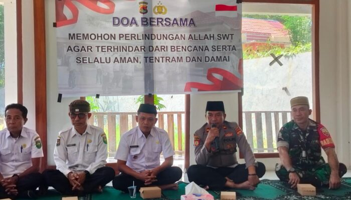 Polsek Rhee Bersama Forkopimca Gelar Doa Bersama Memohon Keselamatan dan Kamtibmas Kondusif