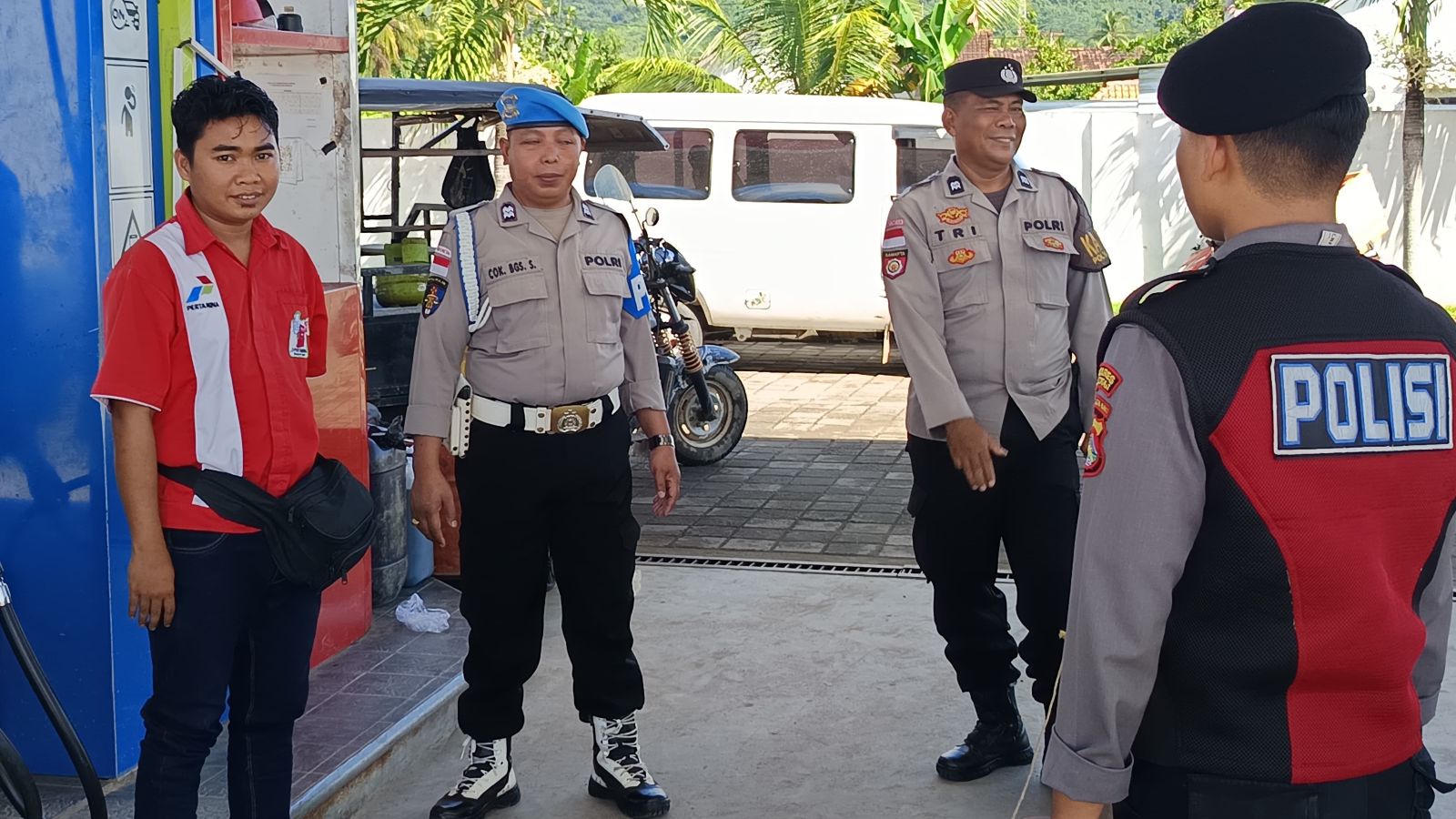 Polsek Sekotong Awasi Stok BBM di Sejumlah SPBU