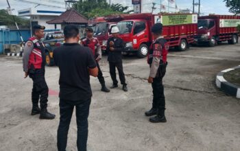 Patroli Samapta Polres Lombok Barat Jaga Stok Gas Elpiji