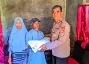POLRES DOMPU SALURKAN BANTUAN SOSIAL DAN LAKSANAKAN SILATURAHMI KEPADA KELUARGA MANTAN NAPITER