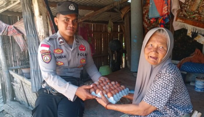 Sentuhan Humanis Polsek Sekotong, Program Nutrisi Mantap Sasar Lansia di Pelosok Desa Buwun Mas
