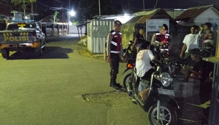 Persempit Ruang Gerak Kriminal, Sat Samapta Polres Lombok Barat Sisir Jalur Rawan Malam Hari