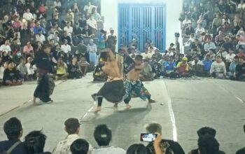 Laga Sengit Pepadu Se-Lombok di Arena Peresean
