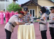 Pimpin Sertijab Dua Kasat dan Kapolsek Lunyuk, Kapolres Sumbawa Tekankan Penyegaran Organisasi dan Inovasi Baru