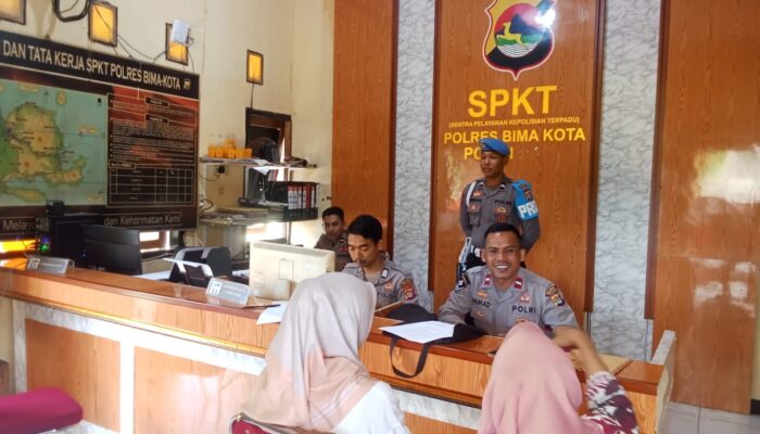 Si Propam Polres Bima Kota Laksanakan Pengamanan dan Pengawasan Pelayanan Satfung